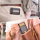 Mens Leather Slim Wallet Rfid Blocking Credit Card Holder Id Money Pocket Usa
