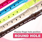 Soprano Recorders Instrument German Fingering 8 Hole Flute Abs Descant Brown