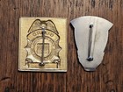  2 Vintage Obsolete Security Guard Badges - Burns And Wackenhut 
