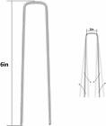 6   11 Gauge Heavy Duty U-shaped Securing Stakes Spikes Pegs Garden Staple-200pc