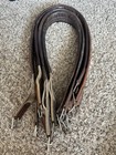 Leather English Girth Lot Set Of 4 46   -50    Brown Elastic
