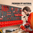 Wall Mounted Storage Bins 30bin Parts Rack Organizer Garage