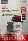 Sandisk Ultra 128gb Microsd With Sd Adapter A1 140mb s Full Hd Video New Sealed