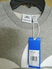 New Adidas Big Boys Logo Graphic Sweatshirt S  M Fleece Grey white Trefoil Logo