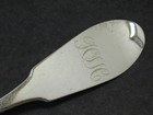 C b    Co American Coin Silver 9  Serving Tablespoon Ca1800 s Antique Fiddle 900