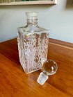 Cambridge Glass Elegant Glass Bourbon  1380 Square Etched Decanter