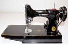 Super Nice 1948 Singer 221 Featherweight Sewing Machine With Accessories   Case
