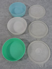 Vtg Tupperware 1286 Set Of 3 Little Wonders Bowls Blue green white W lids New