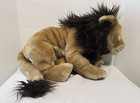 Fao Schwarz Toys R Us Realistic Natural Looking Lion Plush Mane 20  2015 W tag