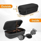 Double Eyeglasses Case  Hard Shell Dual Glasses Case Travel Sunglasses Organizer