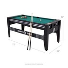 6 Ft 4-in-1 Rotating Swivel Multigame Table With Air Powered Hockey  Table And