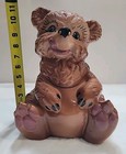 Vintage 1950 s Gilner Ceramic Brown Bear Cookie Jar 405 Usa 11 25  X 9 x 7 5 