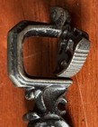 Antique Clamp-on Cast Iron Sewing  hand  Fabric Holder   Bar Towel 