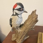 Lefton Porcelain Woodpecker Bird Figurine 1984 04264 Collectible Sculpture