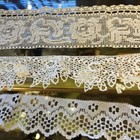 Estate Antique Lace Some French Fancy Ecru Vintage Scrumdelicious  4pc 134   