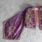 Turkish Cepken Traditional Vest Brocade Purple Opera Royalty Costume Halloween