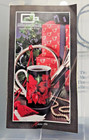 Rare Vtg The Coffee Beanery  Ltd  1994 Libby Style Black Irish Coffee Mugs