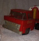 1950 s Marx Lumar Tin Hook   Ladder Fire Truck Vfd No  9 Original  Unrestored