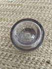 Antique Round Clear Glass Inkwell Paperweight For Fountain Pens