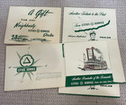 Set Of 4  Vtg Cities Service Citgo Prints Steamboats Automobile 1950s Studebaker