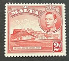 Travelstamps  Malta Stamps Scott  195a - 2d Victoria   The Citadel - Mint Mnh Og