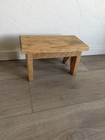 Vintage Handmade Solid Oak Wood Step Stool  Small