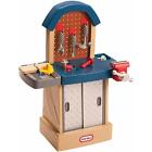Kid s Tough Workshop Construction Play Set W  11 Pieces Play Tool Bench Work Set