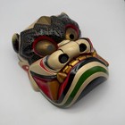 Japanese Noh Mask Takeminakata                   Wooden Shinto War God Hand Carved Vintage