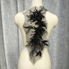 Applique Flower Sequin Patch Sew On Beading Diy Clothes Dress Decor