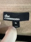 The Commons Men s Shirt Xl Brown Sweater Polo 100  Merino Wool Short Sleeve