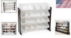 Durable Espresso white Toy Organizer With 16 Bins - Large Capacity For Kid Rooms