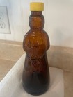 Vintage 1970s Mrs  Butterworth s Syrup Bottle 10  Large Amber Brown Glass Jar