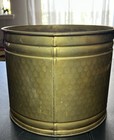 Solid Brass Metal Vintage Large Plant Holder bucket Planter