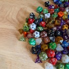 Vintage Large Lot Polyhedral Dice Lot D4 D6 D8 D10 D12 D20 Rpg D d