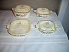 Vintage Kids Play Set Chilton Corning Ware Dishes  Casseroles Cups And Tea Pot