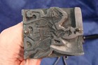 Vintage Lead Toy Civil War Horse Soldier Mold W  Handles   Clamp   Cast Toy