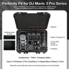 Case For Dji Mavic 3 Pro Drone  Waterproof Hard Cases With Foam For Dji Mavic   