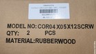 Rubberwood Scroll Corbel Pair Unfinished 12in H 4 1 2in W Cor04x05x12scrw