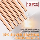 10-40 Sticks Brazing Rod Bcup-5 15  Silver For Hvac   Industrial Applications