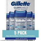 Gillette Cool Wave Clear Gel Men s Antiperspirant And Deodorant  3 8 Oz   5 Pk 