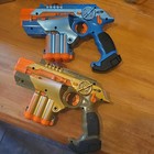 Nerf Lazer Tag Phoenix Ltx Blasters Set Blue   Gold For Ages 8-11   12-16 Years