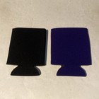 Bundle Of 50 - 25 Black   25 Purple Koozies 12oz Blank  Can Insulators Koozie