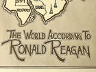 Vintage 1982    the World According To Ronald Reagan    Map Poster David Horsey Rare