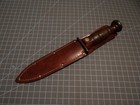 Original Ww2 Ka-bar Commando Fighting Knife   Leather Sheath Wwii 6  Parkerized