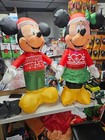 Gemmy 3 5ft Tall Disney s Mickey   Minnie In X-mas Sweaters Inflatables