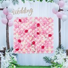 Artificial Flower Wall Background Silk Rose Flower Panels Wedding Backdrop Decor