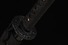 30  Sharp Black Japanese Sword Functional Full Tang Samurai Wakizashi T10 Steel