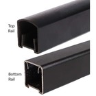 Contemporary 6 Ft X 36 In black Fine Textured Aluminum Stair Rail Kith-60003801