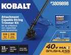     new     Kobalt Gen4 40-volt 15-in Straight Shaft  Battery String Trimmer 4 0 Ah
