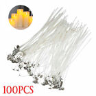 Candle Wicks 6 Inch Cotton Core Candle Making Supplies Pre Tabbed New 100pcs